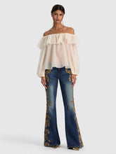 Load image into Gallery viewer, Off Shoulder Ruffle Blouse