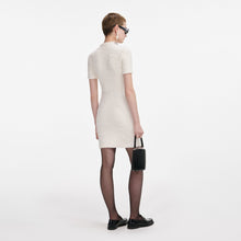 Load image into Gallery viewer, Cream Textured Knit Mini Dress