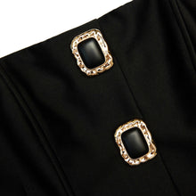 Load image into Gallery viewer, Black Taffeta Bandeau Top