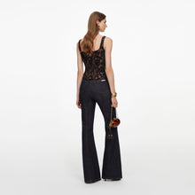 Load image into Gallery viewer, Black Lace Corset Top