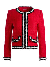 Load image into Gallery viewer, Tweed Cropped Jacket