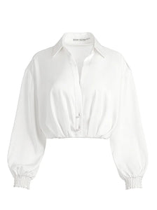 Pleated back Button Down