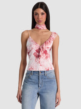 Load image into Gallery viewer, Ruffle Tank With Scarf