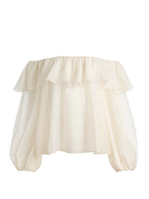 Load image into Gallery viewer, Off Shoulder Ruffle Blouse