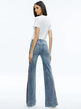 Load image into Gallery viewer, Side Zipper Wide Leg Jeans