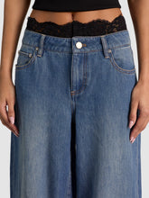 Load image into Gallery viewer, Lace Trim Jean