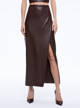 Load image into Gallery viewer, Vegan Leather Maxi Skirt