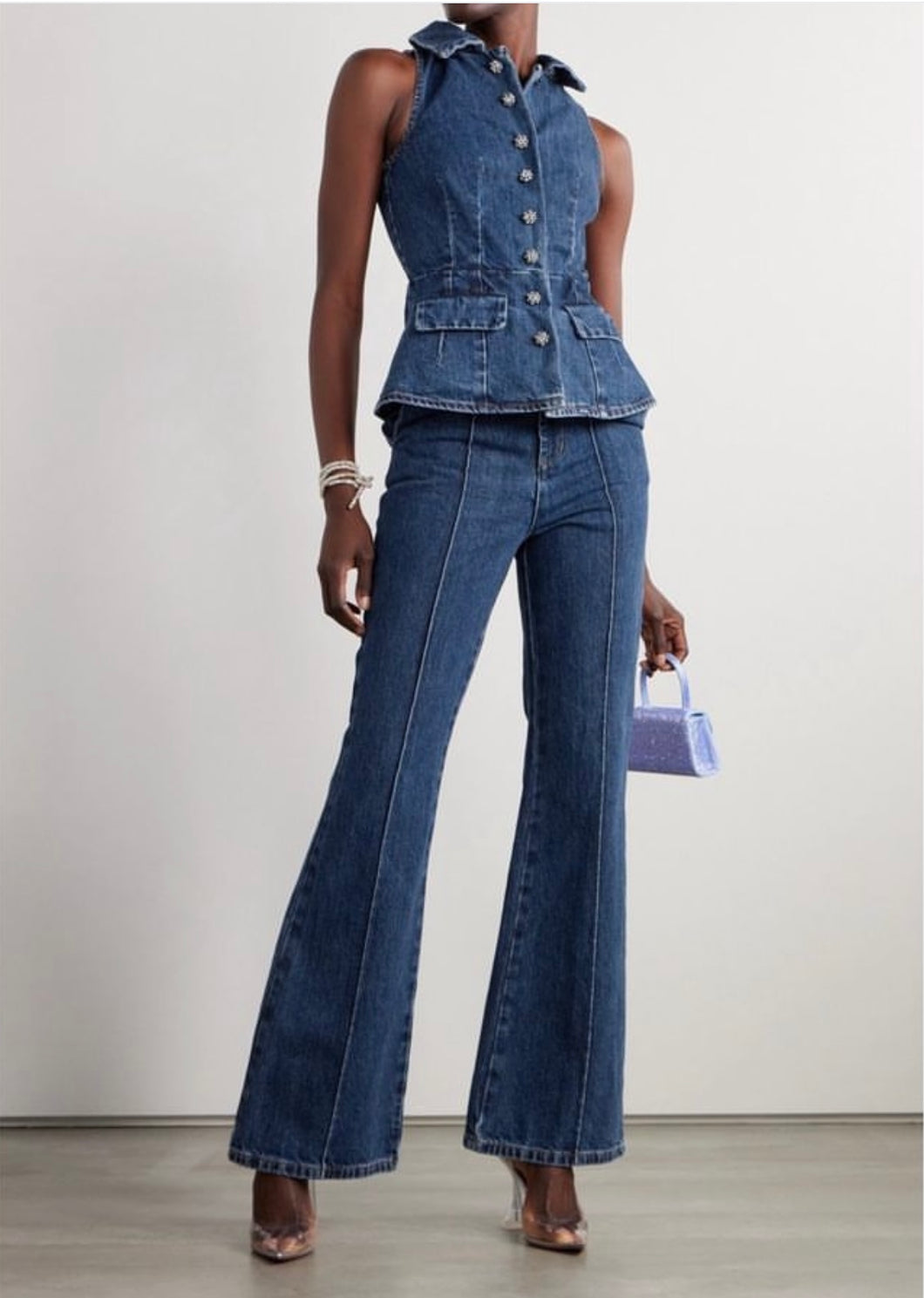 Blue Denim Jumpsuit