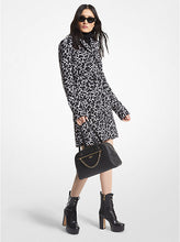 Load image into Gallery viewer, Animal Print Stretch Crepe Trench Coat