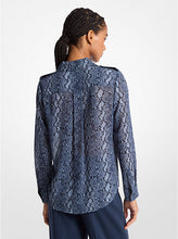 Load image into Gallery viewer, Snake Print Georgette Blouse