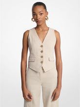 Load image into Gallery viewer, Linen and Cotton Twill Vest