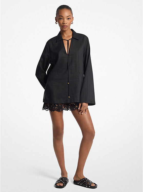 Collared Tunic Top