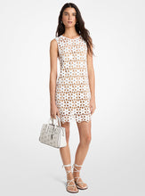 Load image into Gallery viewer, Mirror Embellished Floral Crochet Dress