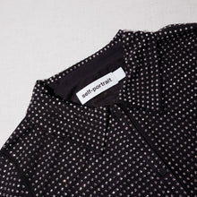 Load image into Gallery viewer, Black Rhinestone Mini Shirt Dress
