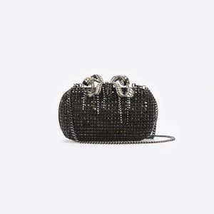 Black Chainmail Clutch Bag