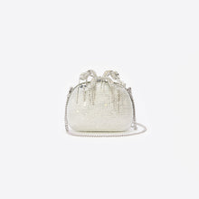 Load image into Gallery viewer, Champagne Rhinestone Clutch Bag