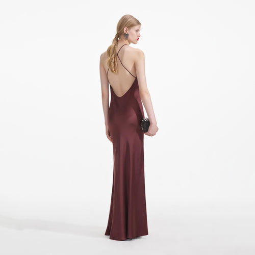 Satin Maxi Dress