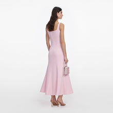 Load image into Gallery viewer, Pink Crepe Midi Dress