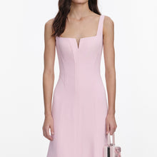 Load image into Gallery viewer, Pink Crepe Midi Dress