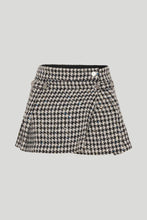 Load image into Gallery viewer, Sparkly Houndstooth Mini Skirt