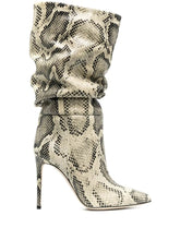 Load image into Gallery viewer, Snake skin print Leather boots