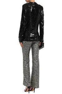 Sequined woven jacket