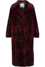 Load image into Gallery viewer, Leopard-print faux fur coat