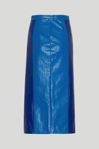 Button Skirt Mazarine Blue