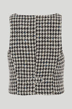 Load image into Gallery viewer, Sparkly Houndstooth Waistcoat Top